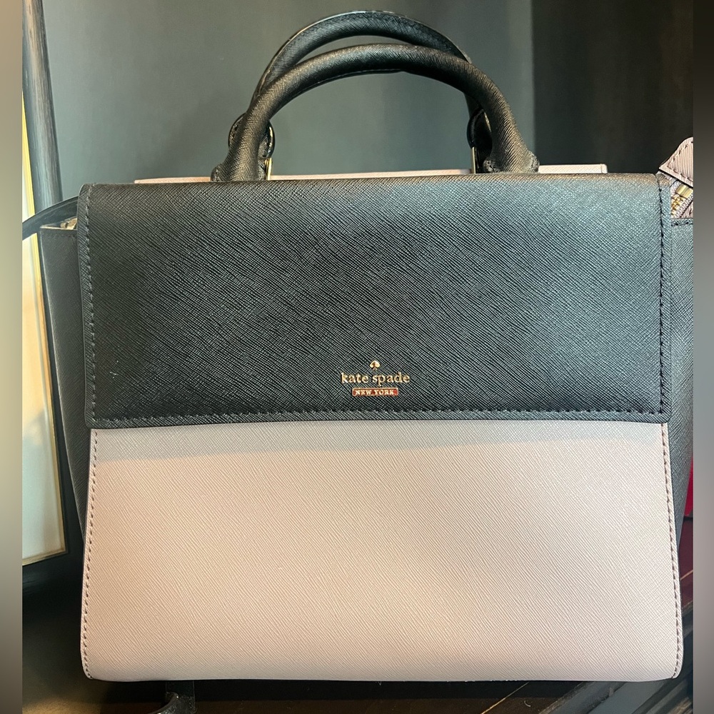 Kate Spade Black and Cream Satchel